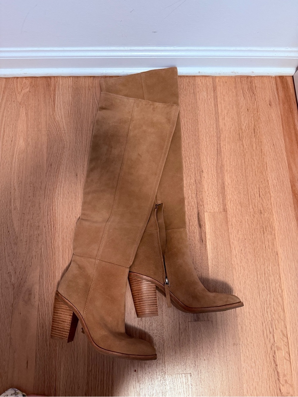 Treasure & Bond Tan Suede Over-the-Knee Boots